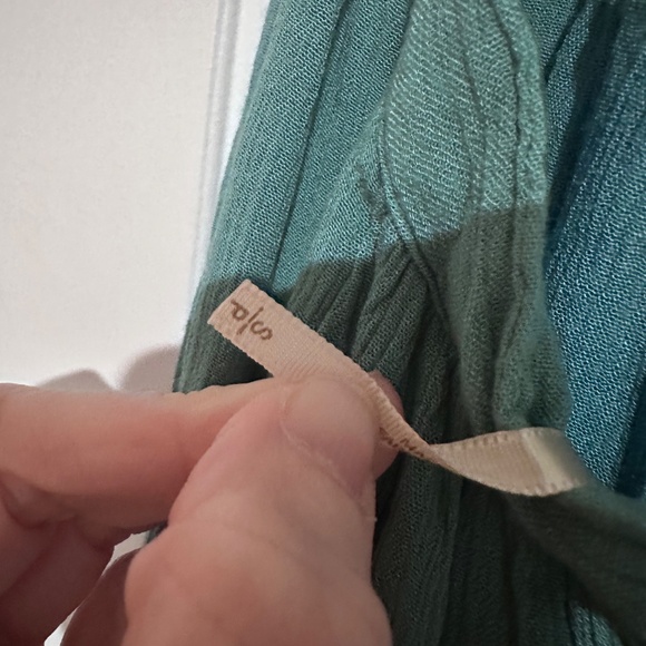 Free People Tie Neck Backless dusty turquoise dress - size S - Picture 6 of 6